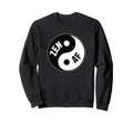 Zen Af Yin Yang Symbol Meditation Sweatshirt - Graphic Print for Adults - T-Shirt, Sweatshirt, Hoodie