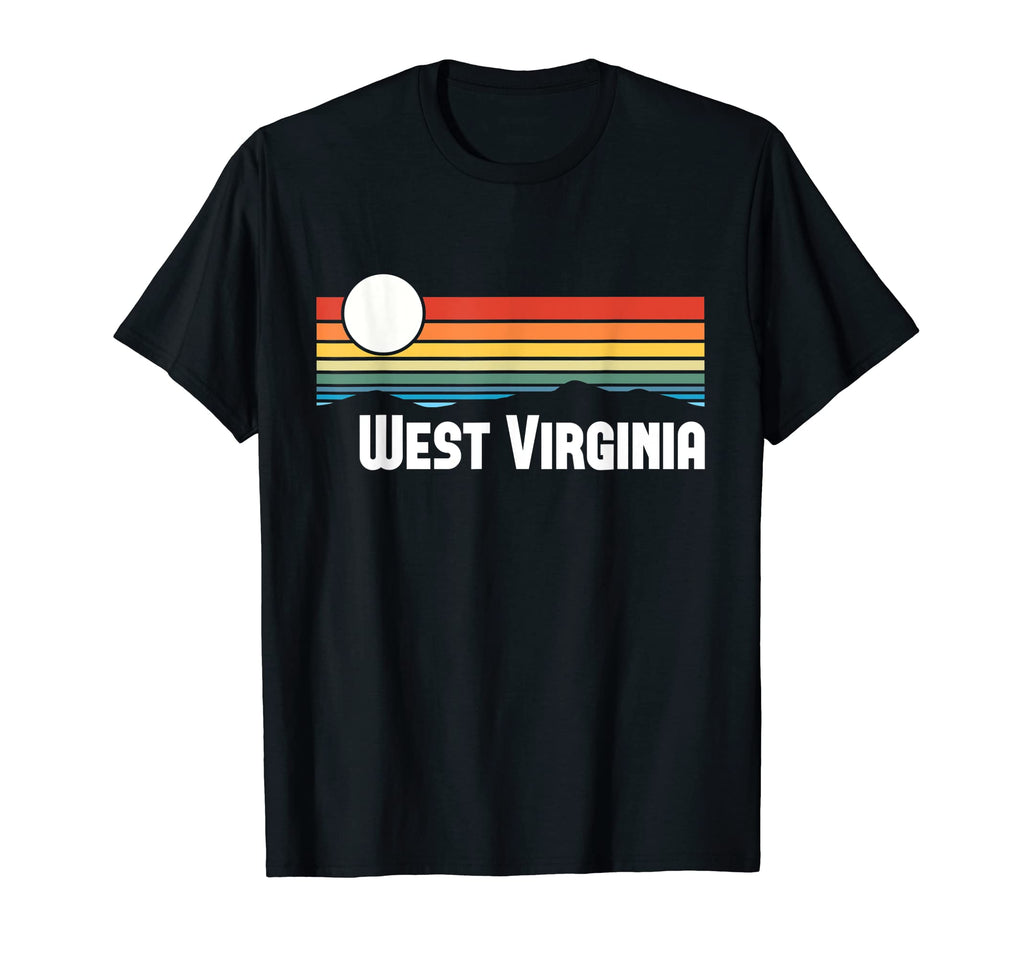 West Virginia Sunset 80S Summer T-Shirt - Fun Novelty Design Men Women - T-Shirt, Sweatshirt, Hoodie