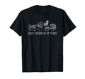 Easily Distracted Plants Funny T-Shirt - Minimalist Print Men Women - T-Shirt, Sweatshirt, Hoodie