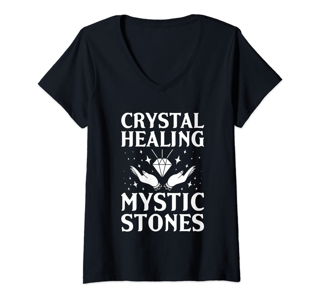 Womens Crystal Healing Chakra Energy T-Shirt - Unique Graphic Unisex - T-Shirt, Sweatshirt, Hoodie