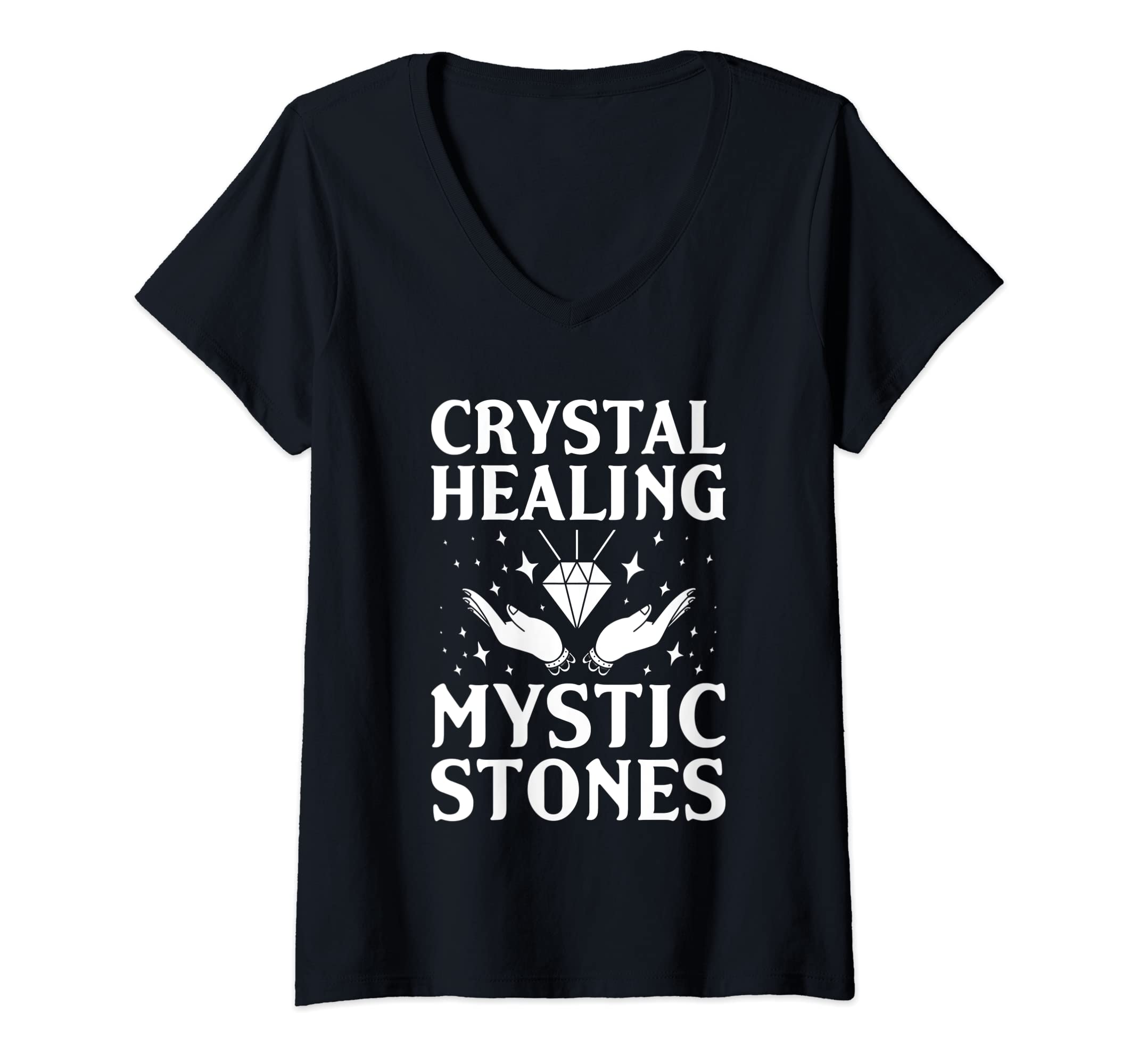 Womens Crystal Healing Chakra Energy T-Shirt - Unique Graphic Unisex - T-Shirt, Sweatshirt, Hoodie