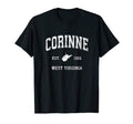 Corinne West Virginia Wv Athletic Sports T-Shirt - Custom Art Print Unisex - T-Shirt, Sweatshirt, Hoodie