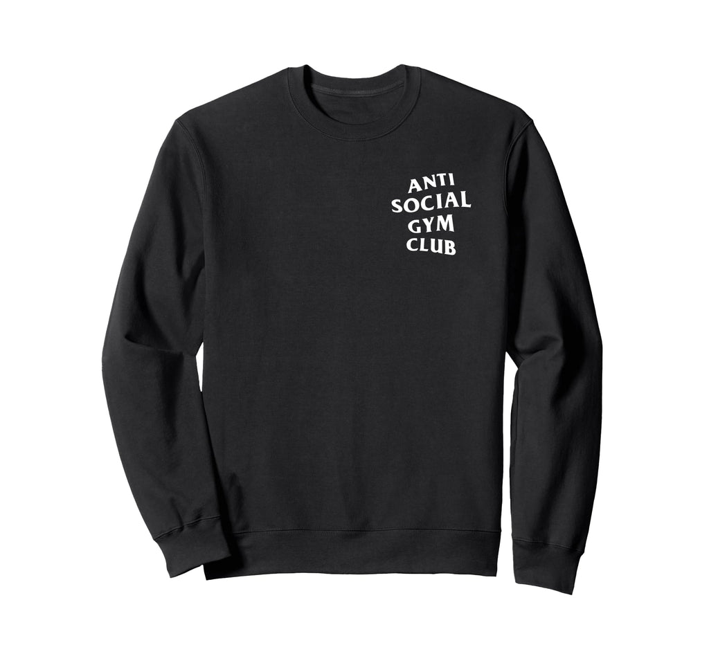 Anti Social Gym Club Funny Introvert Sweatshirt - Graphic Print Unisex - T-Shirt, Sweatshirt, Hoodie