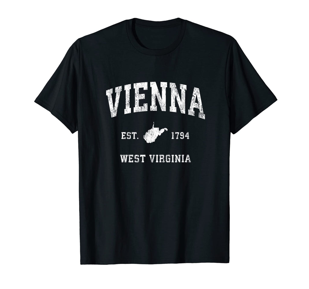 Vienna West Virginia Wv Athletic T-Shirt - Minimalist Print Men Women - T-Shirt, Sweatshirt, Hoodie