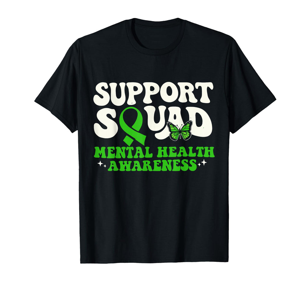 Support Squad Green Ribbon Butterfly T-Shirt - Unique Graphic for Adults - T-Shirt, Sweatshirt, Hoodie