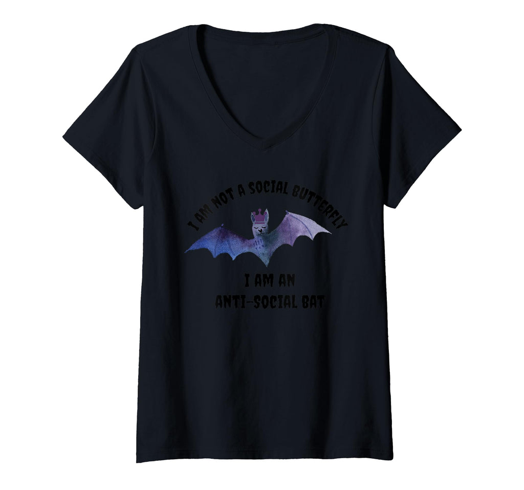 Womens I Am Not Social Butterfly I T-Shirt - Casual Everyday Wear Unisex - T-Shirt, Sweatshirt, Hoodie