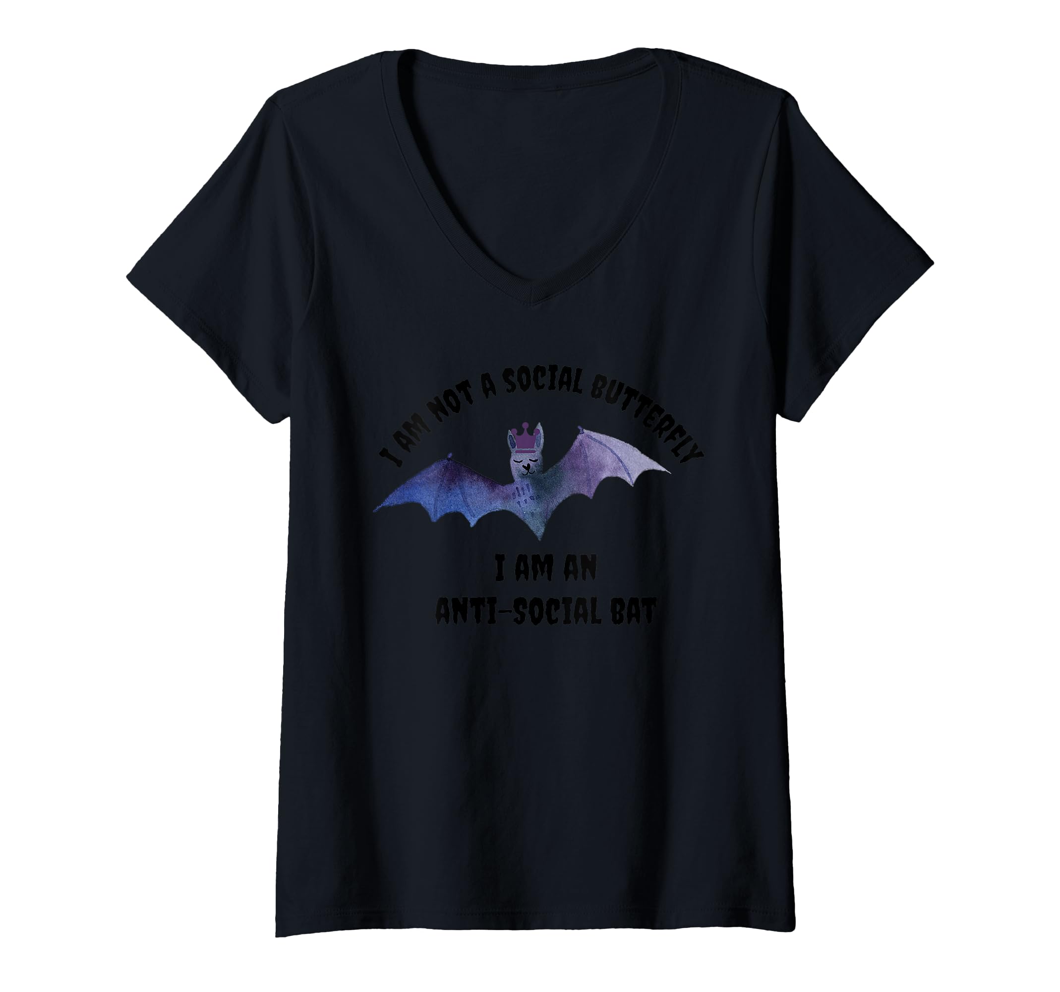 Womens I Am Not Social Butterfly I T-Shirt - Casual Everyday Wear Unisex - T-Shirt, Sweatshirt, Hoodie