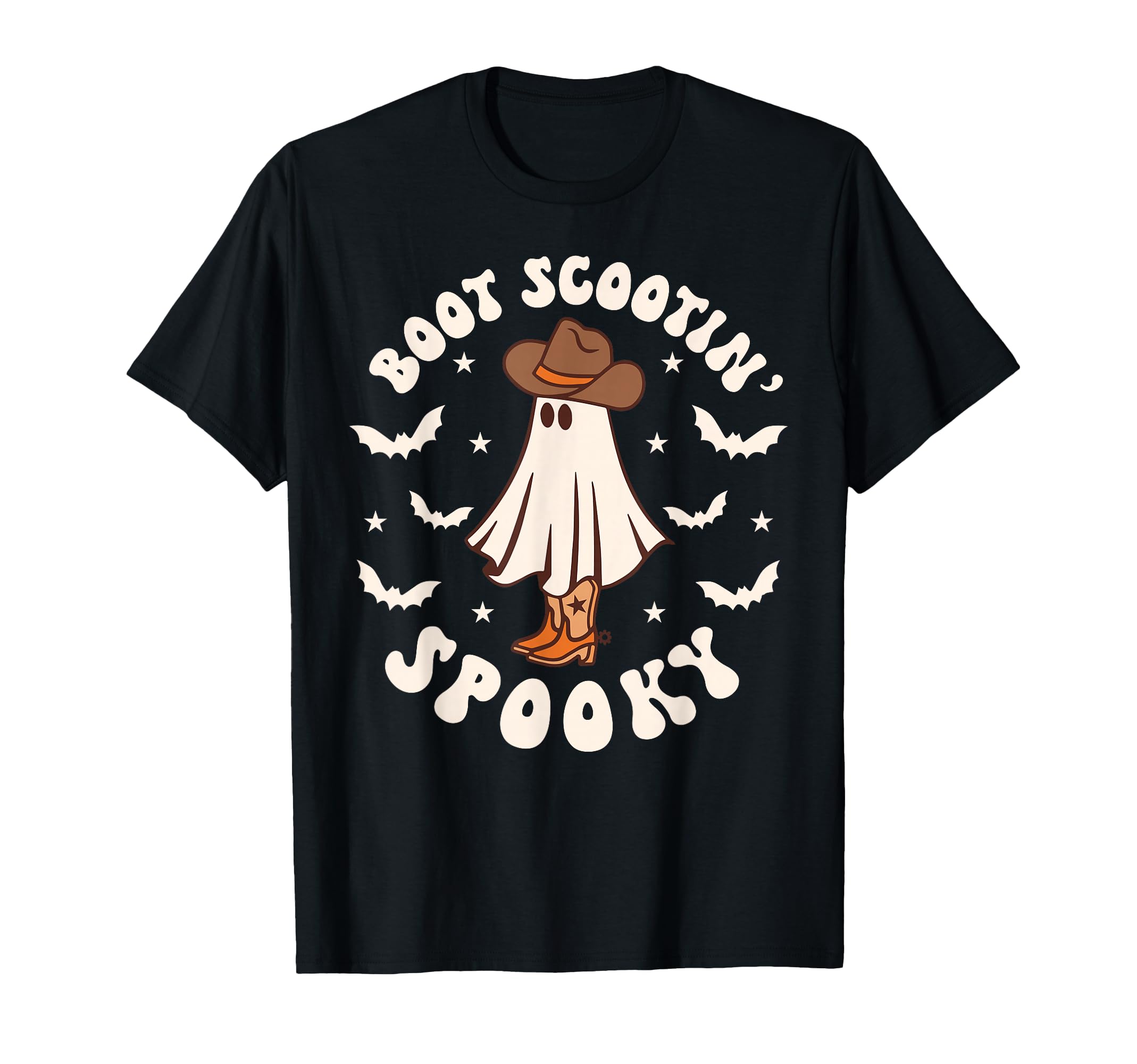 Western Halloween Ghost Funny Boot T-Shirt - Novelty Apparel for Adults - T-Shirt, Sweatshirt, Hoodie