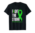 Fight Stigma Green Ribbon Mental Health T-Shirt - Graphic Print for Adults - T-Shirt, Sweatshirt, Hoodie