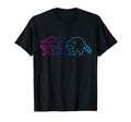Raccoon Silhouette Synthwave T-Shirt - Minimalist Print Men Women - T-Shirt, Sweatshirt, Hoodie