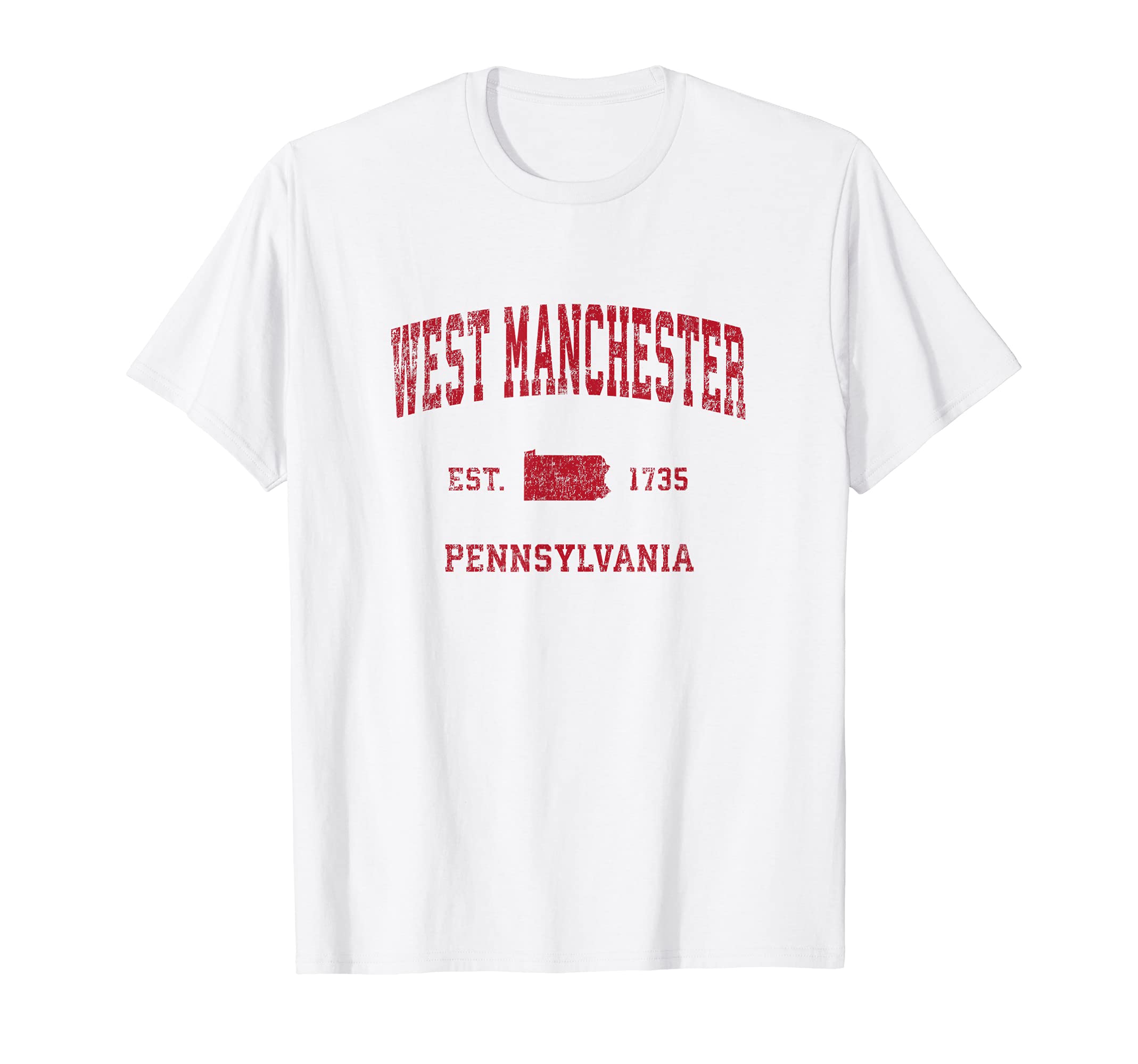 West Manchester Pennsylvania Pa T-Shirt - Novelty Apparel for Adults - T-Shirt, Sweatshirt, Hoodie