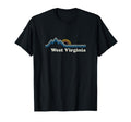 West Virginia Wv Sunrise Mountains T-Shirt - Fun Novelty Design for Adults - T-Shirt, Sweatshirt, Hoodie