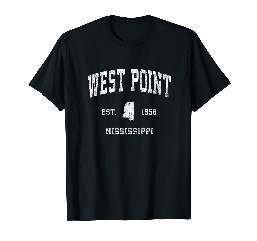 West Point Mississippi Ms Athletic T-Shirt - Unique Graphic Men Women - T-Shirt, Sweatshirt, Hoodie