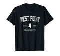 West Point Mississippi Ms Athletic T-Shirt - Unique Graphic Men Women - T-Shirt, Sweatshirt, Hoodie