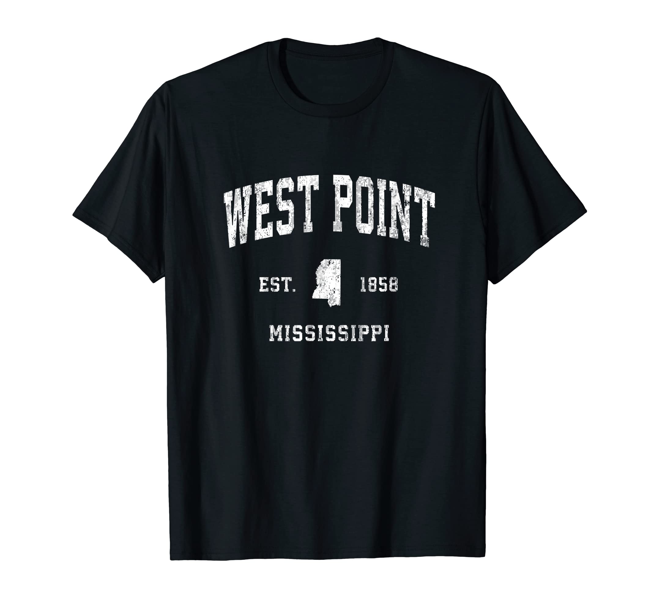 West Point Mississippi Ms Athletic T-Shirt - Unique Graphic Men Women - T-Shirt, Sweatshirt, Hoodie