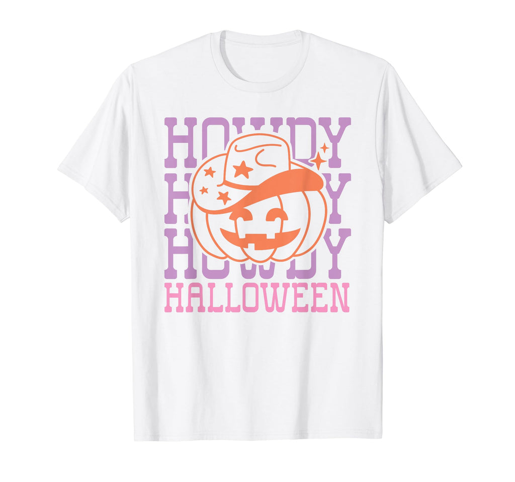 Howdy Pumpkin Western Halloween Country T-Shirt - Unique Graphic Unisex - T-Shirt, Sweatshirt, Hoodie