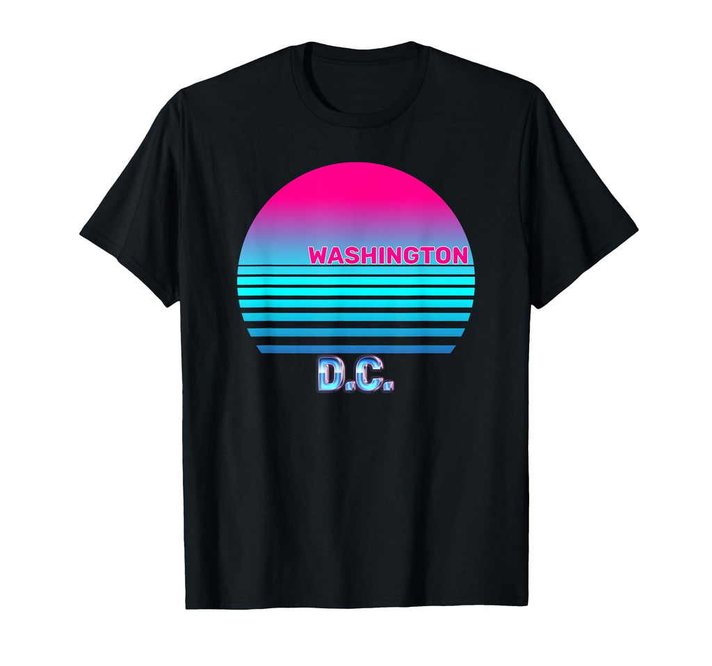 Washington Dc Vaporwave 1980S 1990S T-Shirt - Streetwear Style for Adults - T-Shirt, Sweatshirt, Hoodie