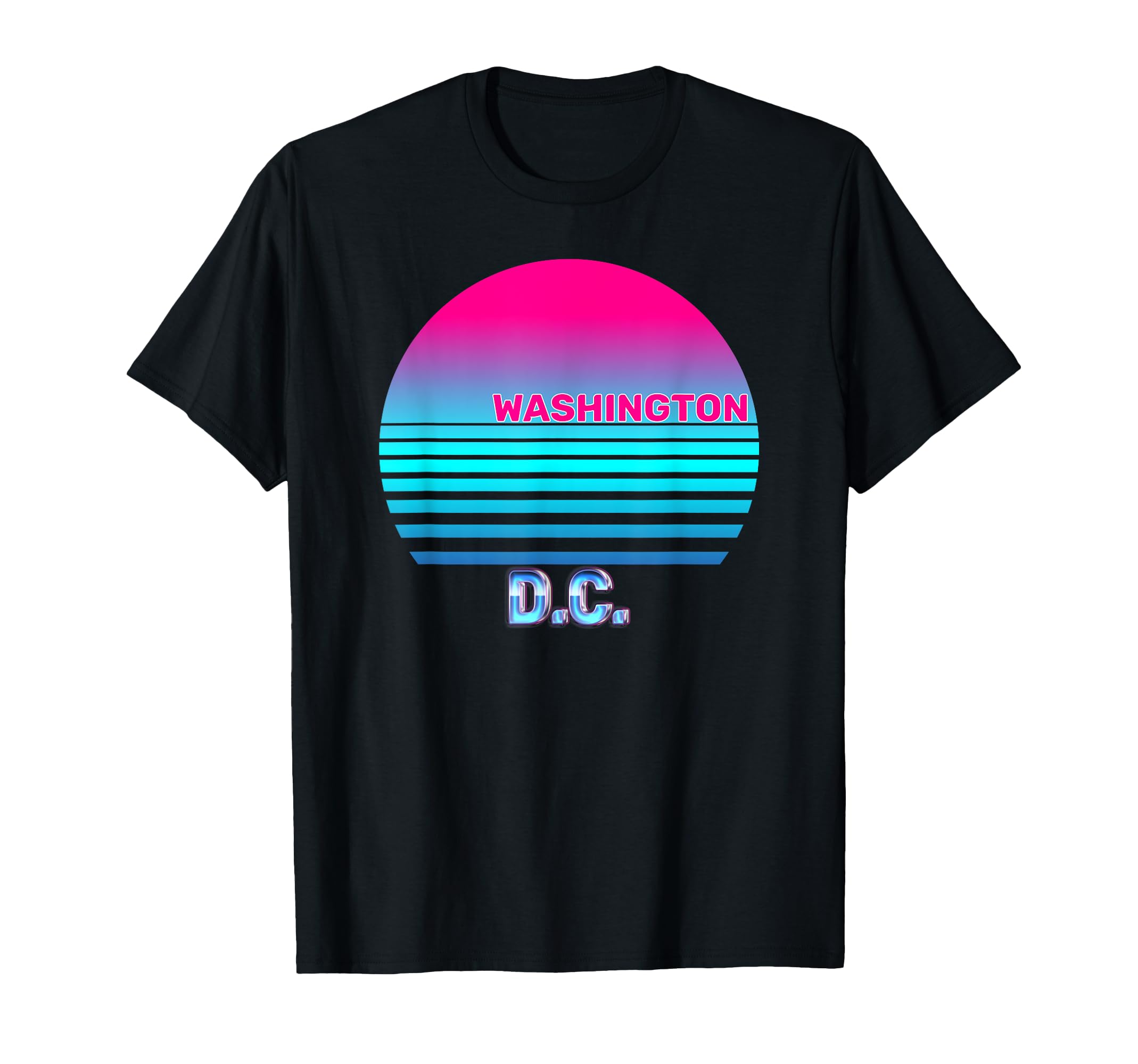Washington Dc Vaporwave 1980S 1990S T-Shirt - Streetwear Style for Adults - T-Shirt, Sweatshirt, Hoodie