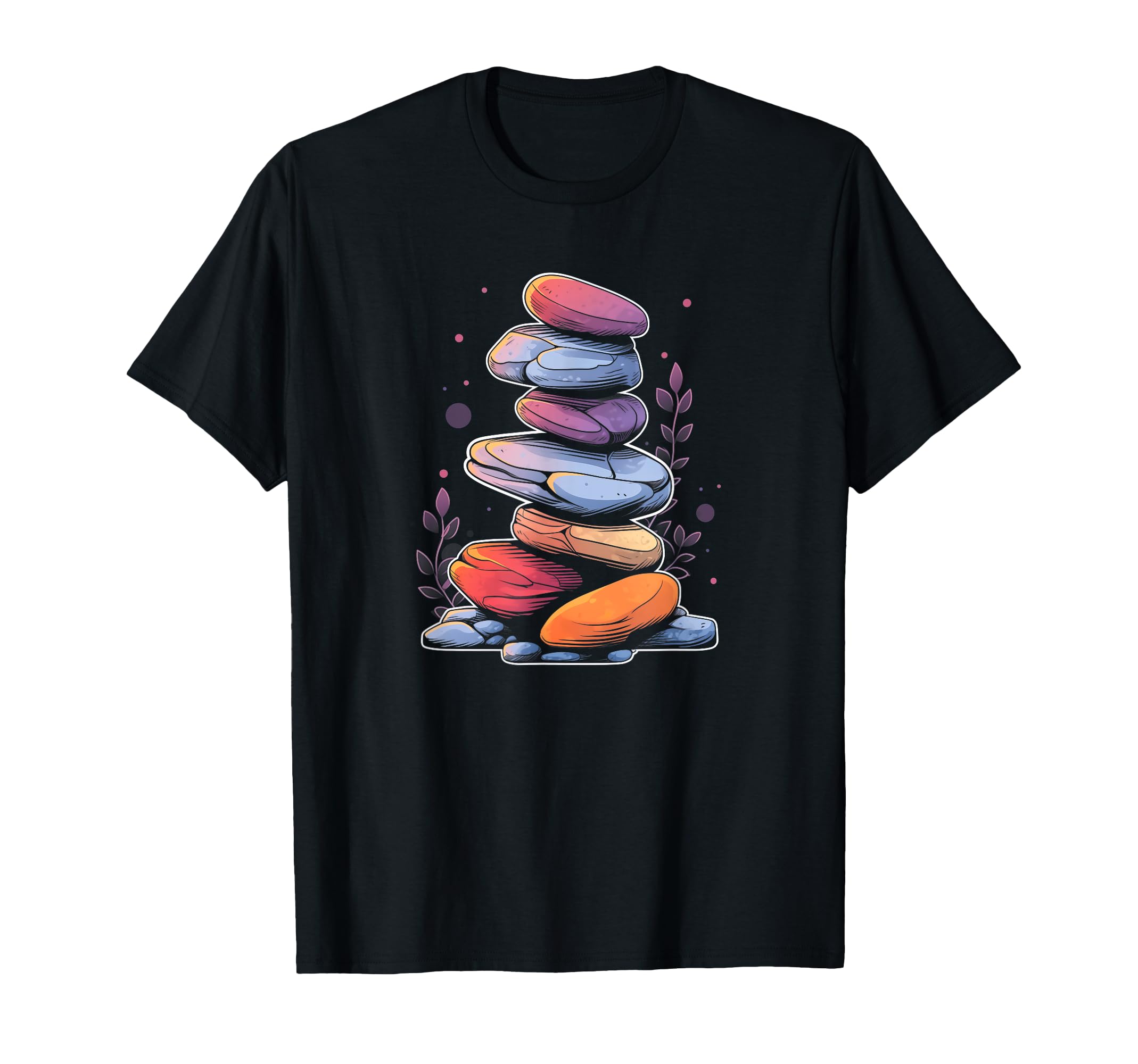 Zen Balancing Stones Art Mindfulness T-Shirt - Novelty Apparel for Adults - T-Shirt, Sweatshirt, Hoodie