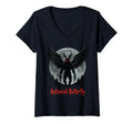 Womens Antisocial Butterfly V Neck T-Shirt - Fun Novelty Design Unisex - T-Shirt, Sweatshirt, Hoodie