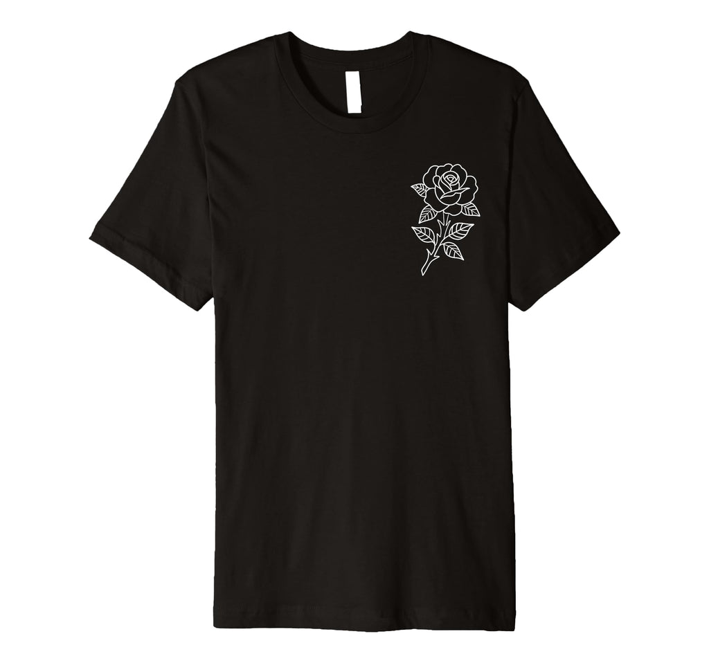Rose American Traditional Tattoo Flash T-Shirt - Novelty Apparel Men Women - T-Shirt, Sweatshirt, Hoodie