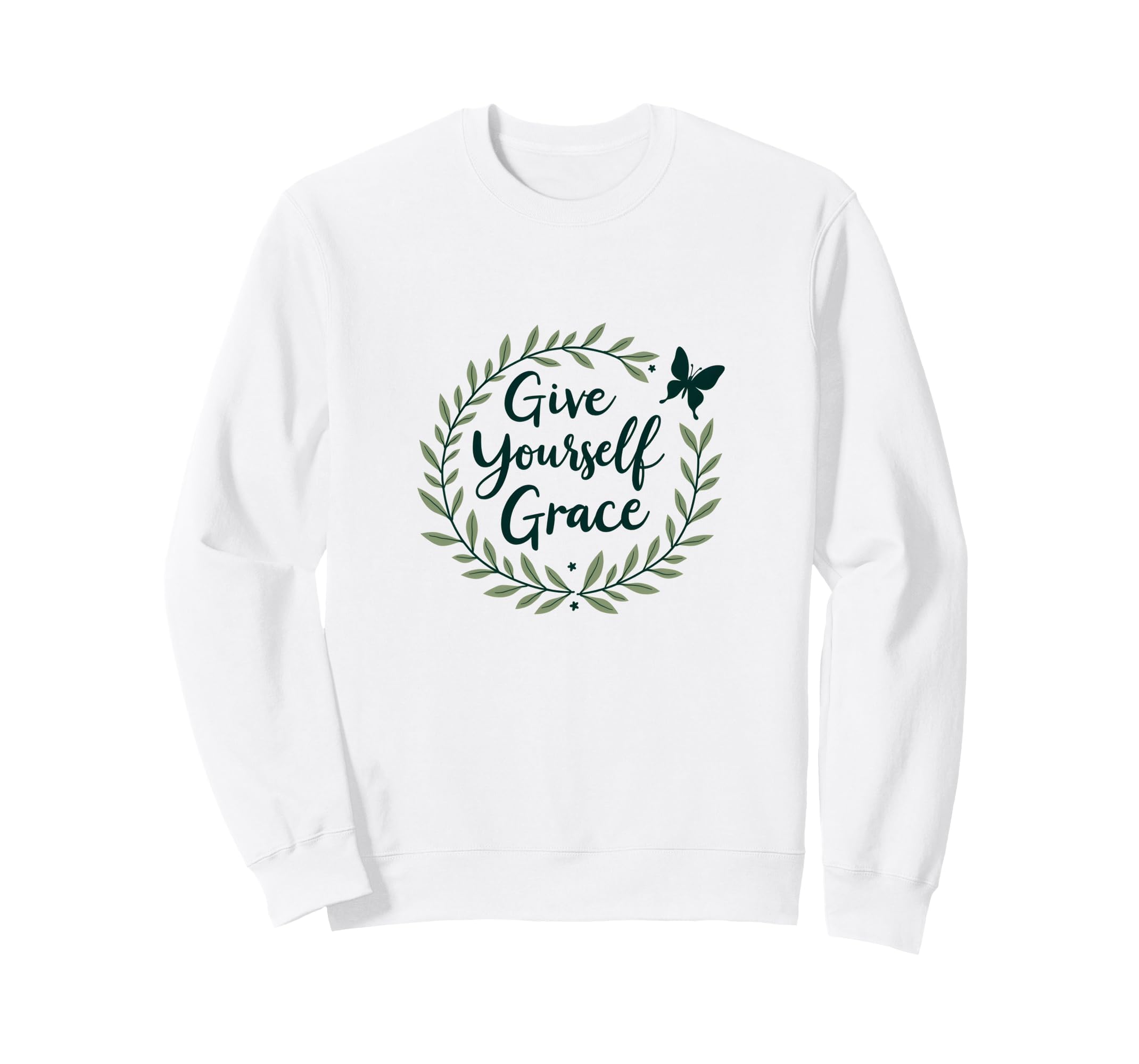 Give Yourself Grace Inspirational Sweatshirt - Aesthetic Graphic Unisex - T-Shirt, Sweatshirt, Hoodie