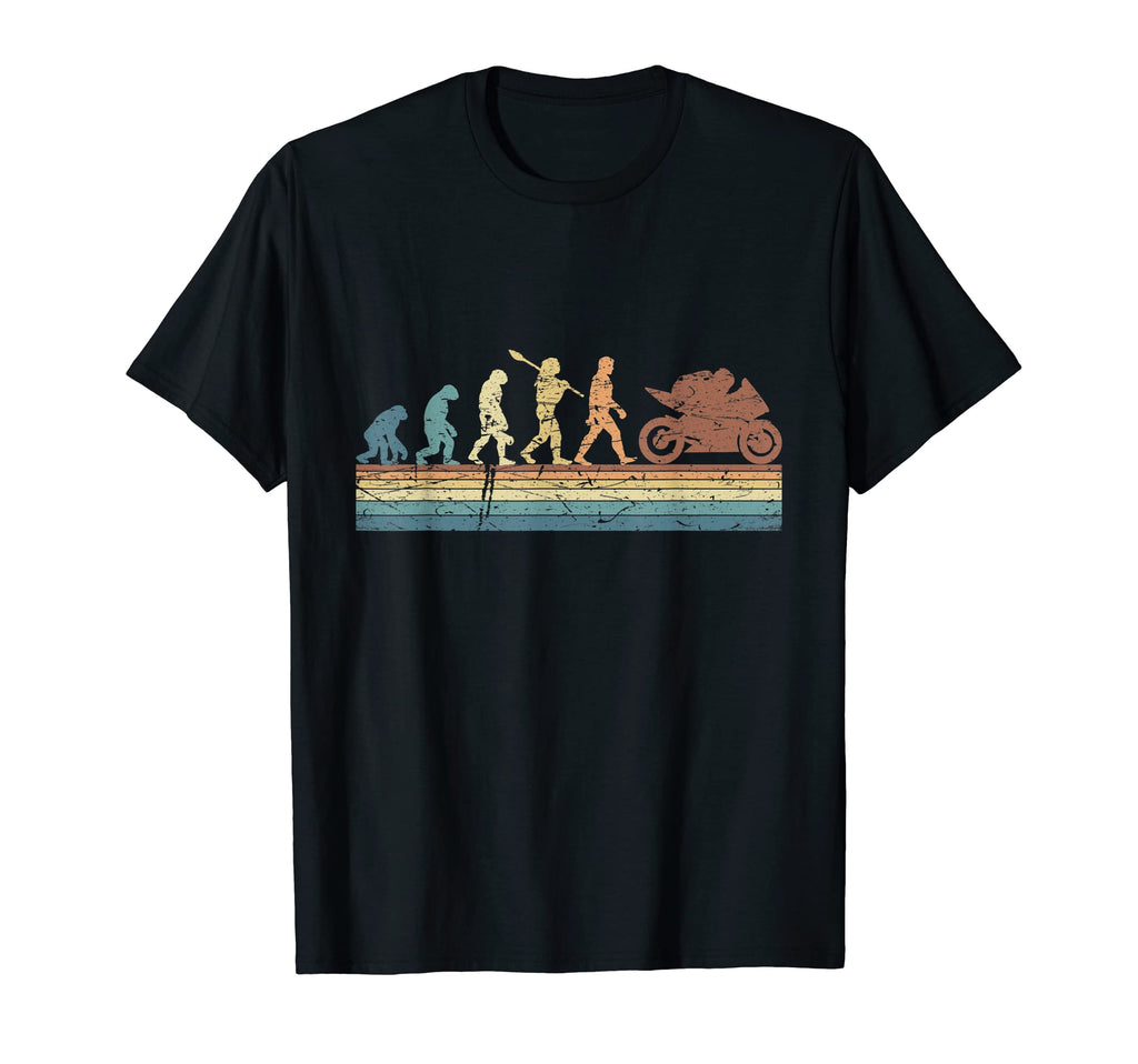 Motorcycle Evolution Shadow T-Shirt - Casual Everyday Wear for Adults - T-Shirt, Sweatshirt, Hoodie