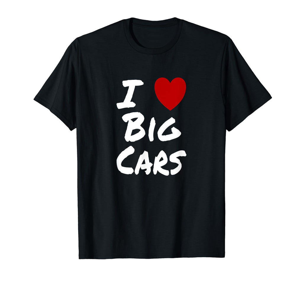 I Heart Love Big Cars Mechanic T-Shirt - Aesthetic Graphic for Adults - T-Shirt, Sweatshirt, Hoodie