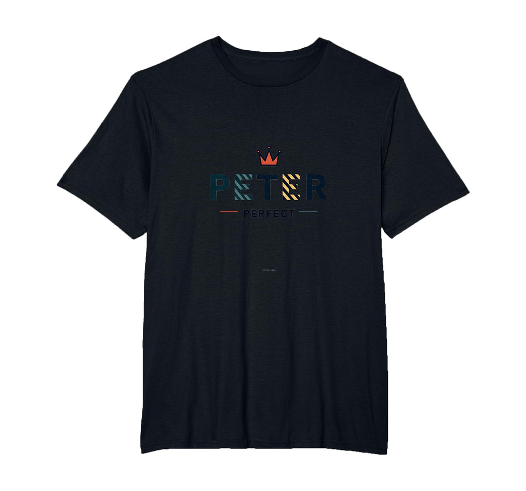 Peter Peter Royal Crown Typography Art T-Shirt - Trendy Graphic for Adults - T-Shirt, Sweatshirt, Hoodie