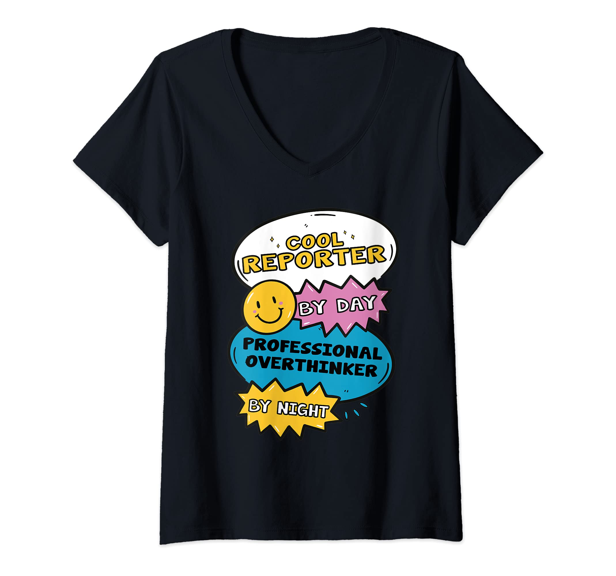 Womens Reporter Day Professional T-Shirt - Unique Graphic for Adults - T-Shirt, Sweatshirt, Hoodie