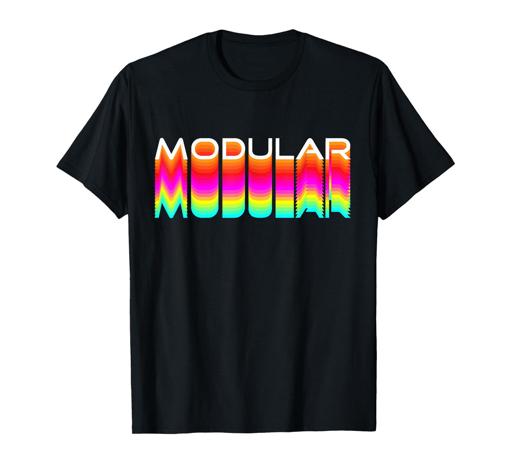 Modular Stuff 80S Analog Synthwave T-Shirt - Trendy Graphic for Adults - T-Shirt, Sweatshirt, Hoodie