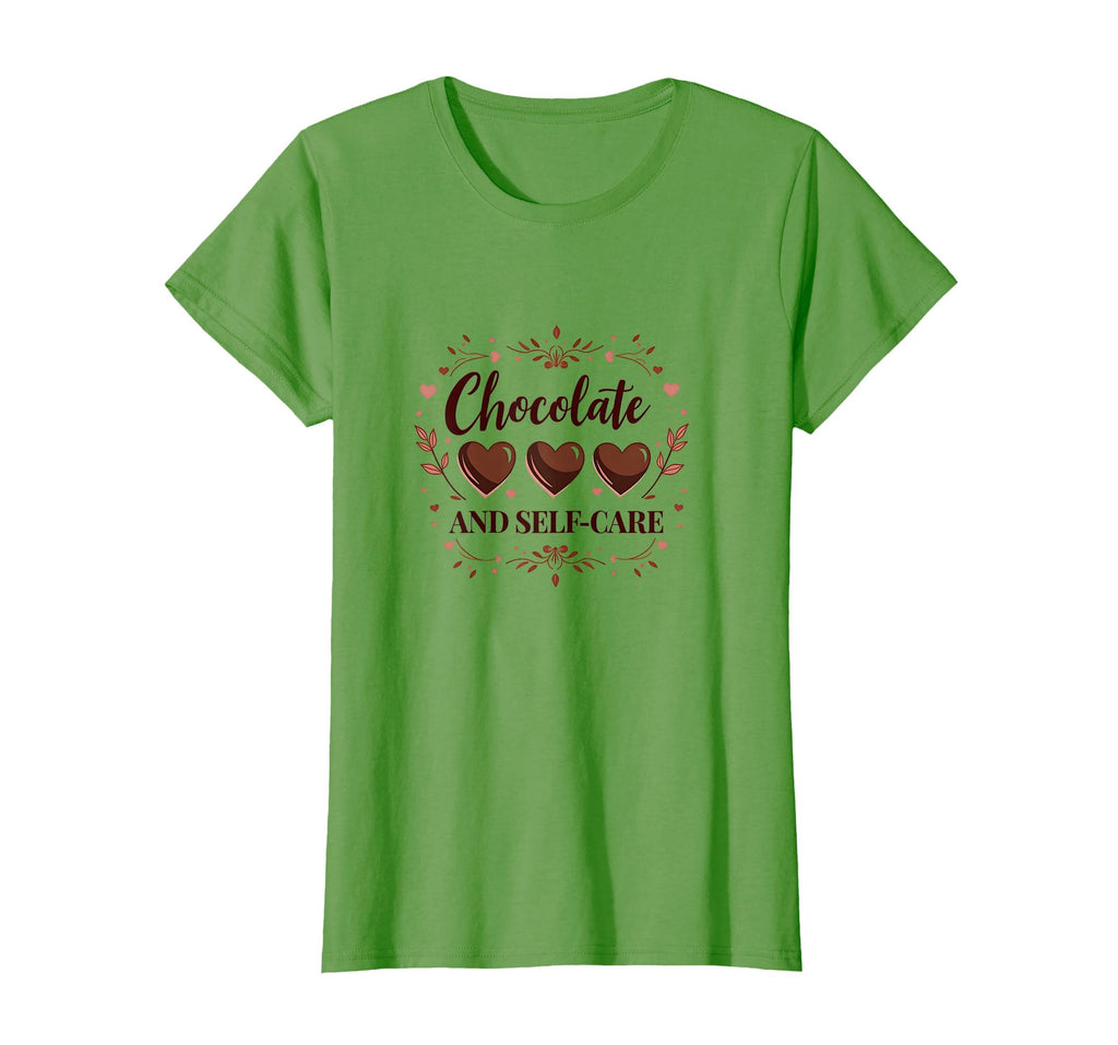 Chocolate And Self Care Valentines T-Shirt - Novelty Apparel for Adults - T-Shirt, Sweatshirt, Hoodie