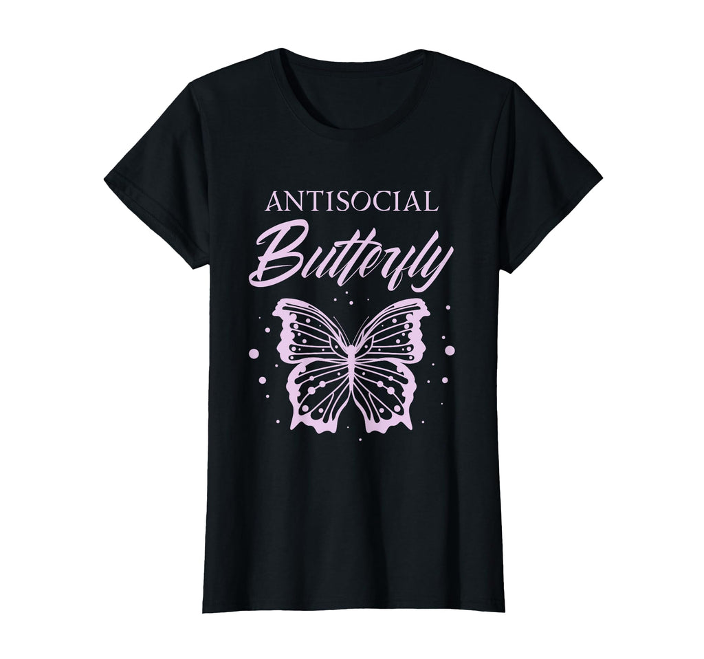 Antisocial Butterfly Funny Introvert T-Shirt - Novelty Apparel for Adults - T-Shirt, Sweatshirt, Hoodie