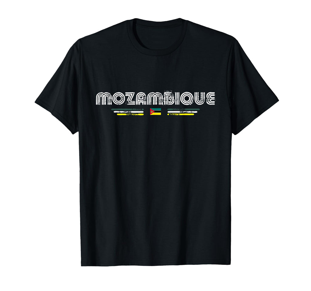 Mozambique 70S 80S Type Flag T-Shirt - Unique Graphic for Adults - T-Shirt, Sweatshirt, Hoodie