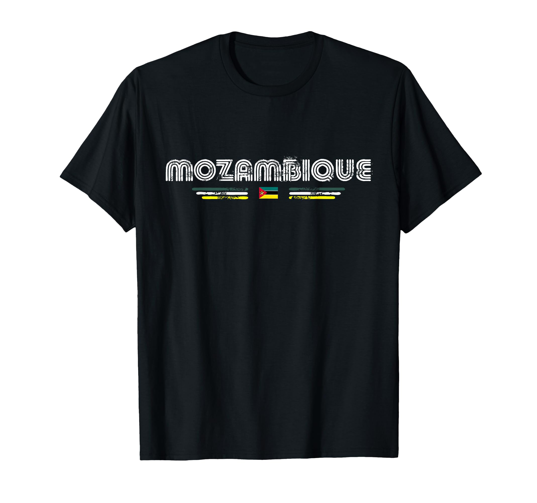 Mozambique 70S 80S Type Flag T-Shirt - Unique Graphic for Adults - T-Shirt, Sweatshirt, Hoodie