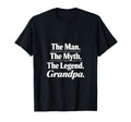 Myth Legend Grandpa Typography T-Shirt - Custom Art Print Unisex - T-Shirt, Sweatshirt, Hoodie