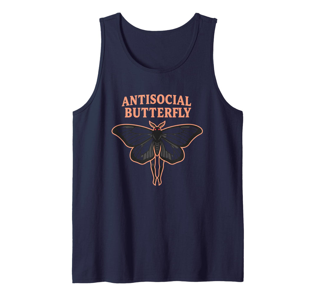 Antisocial Butterfly Introvert Moth T-Shirt - Trendy Graphic for Adults - T-Shirt, Sweatshirt, Hoodie