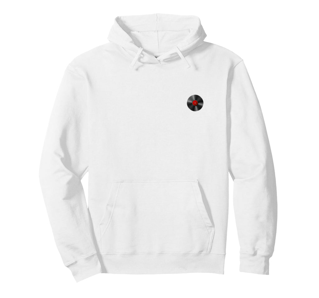 Record Red Vinyl Audio Music Hoodie - Unique Graphic Unisex - T-Shirt, Sweatshirt, Hoodie