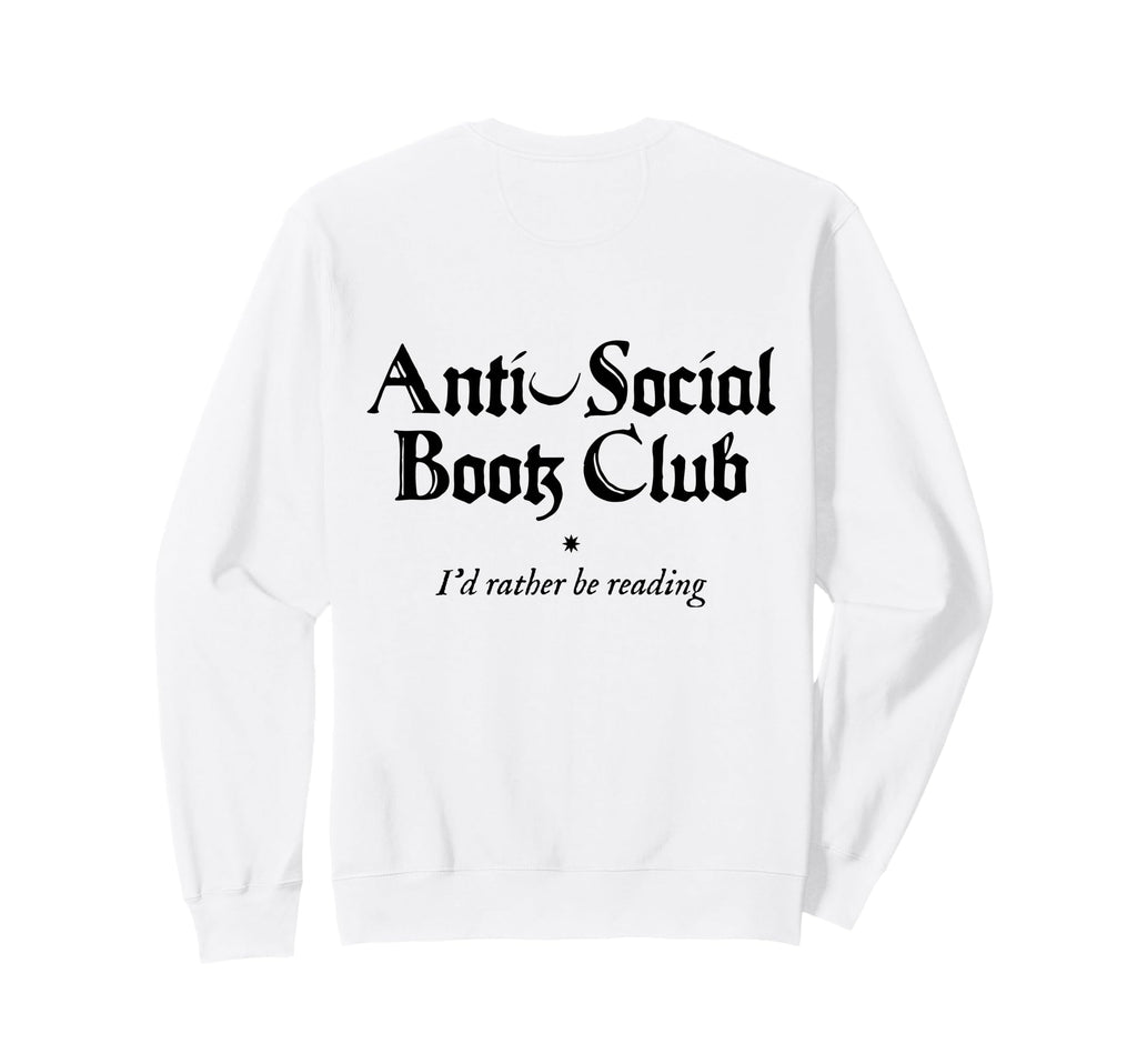 Anti Social Book Club Introverted Sweatshirt - Casual Everyday Wear Unisex - T-Shirt, Sweatshirt, Hoodie