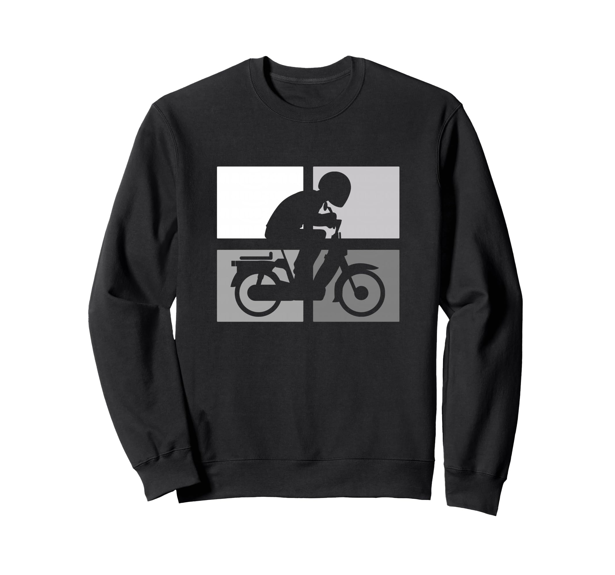 Moped Bike Mofas Moped Motorcycle Sweatshirt - Trendy Graphic Men Women - T-Shirt, Sweatshirt, Hoodie