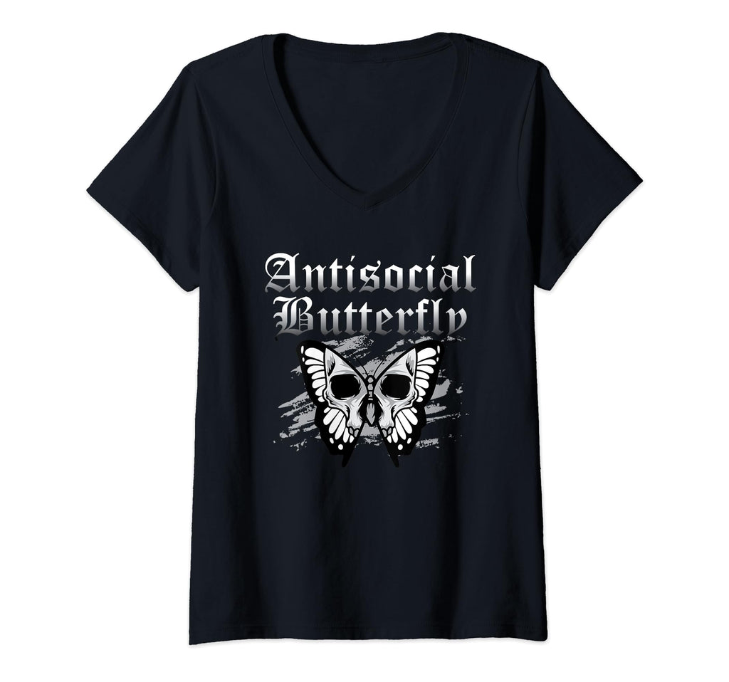 Antisocial Butterfly Introvert Anti T-Shirt - Aesthetic Graphic for Adults - T-Shirt, Sweatshirt, Hoodie