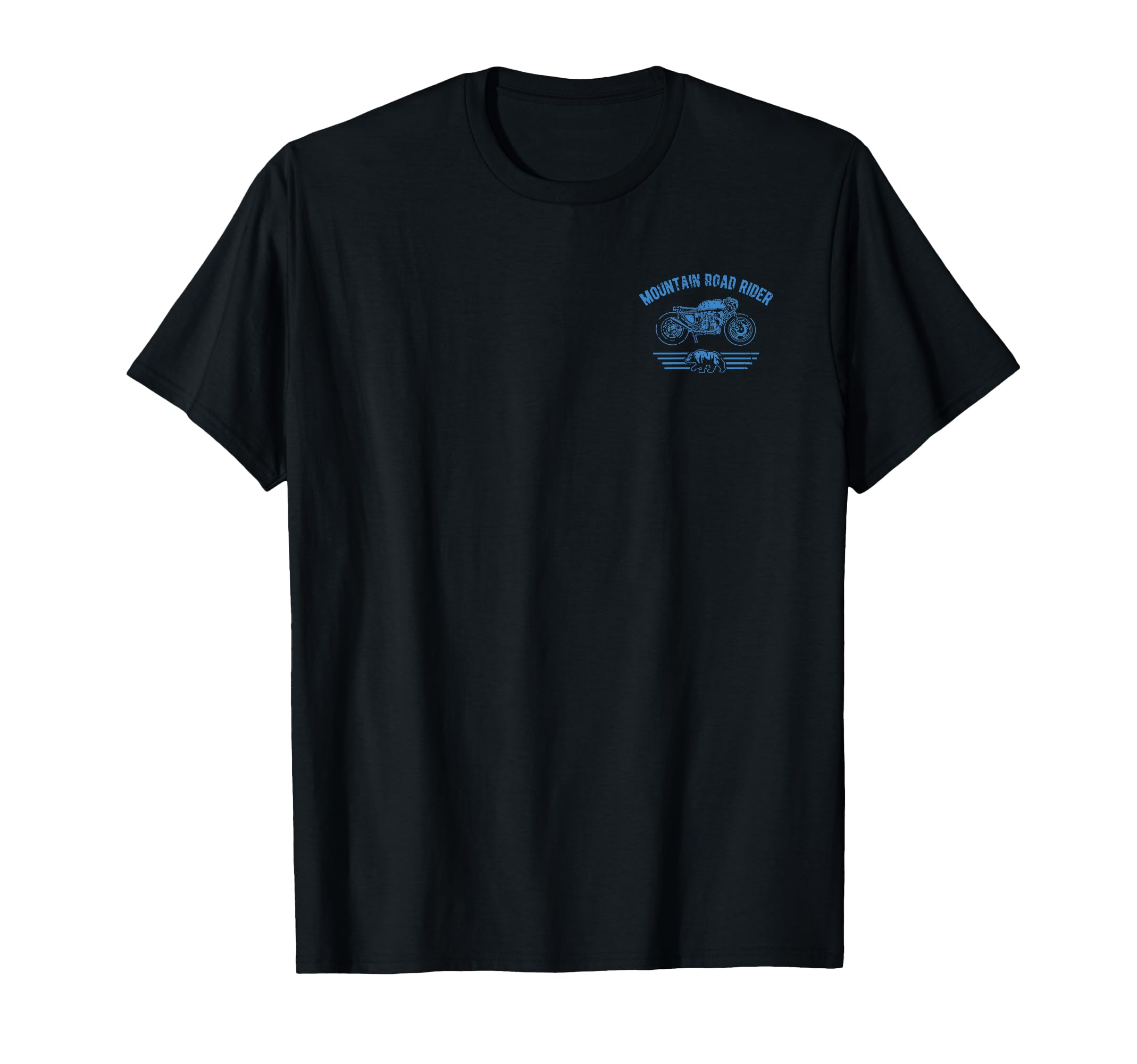 Mountain Road Rider Motorcycle Distressed T-Shirt - Streetwear Style Unisex - T-Shirt, Sweatshirt, Hoodie