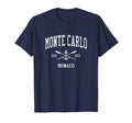 Monte Carlo Crossed Oars Boat Anchor T-Shirt - Casual Everyday Wear Unisex - T-Shirt, Sweatshirt, Hoodie