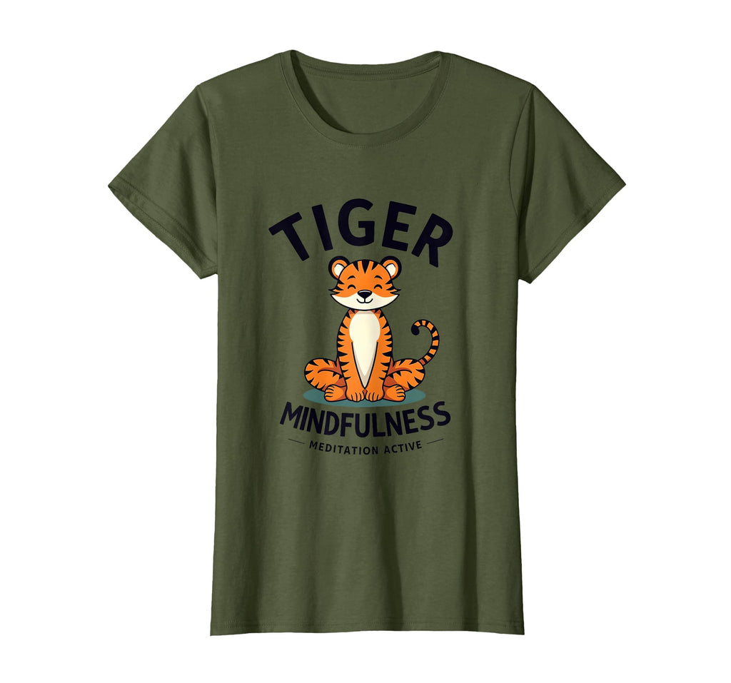 Tiger Mindfulness Meditation T-Shirt - Casual Everyday Wear for Adults - T-Shirt, Sweatshirt, Hoodie