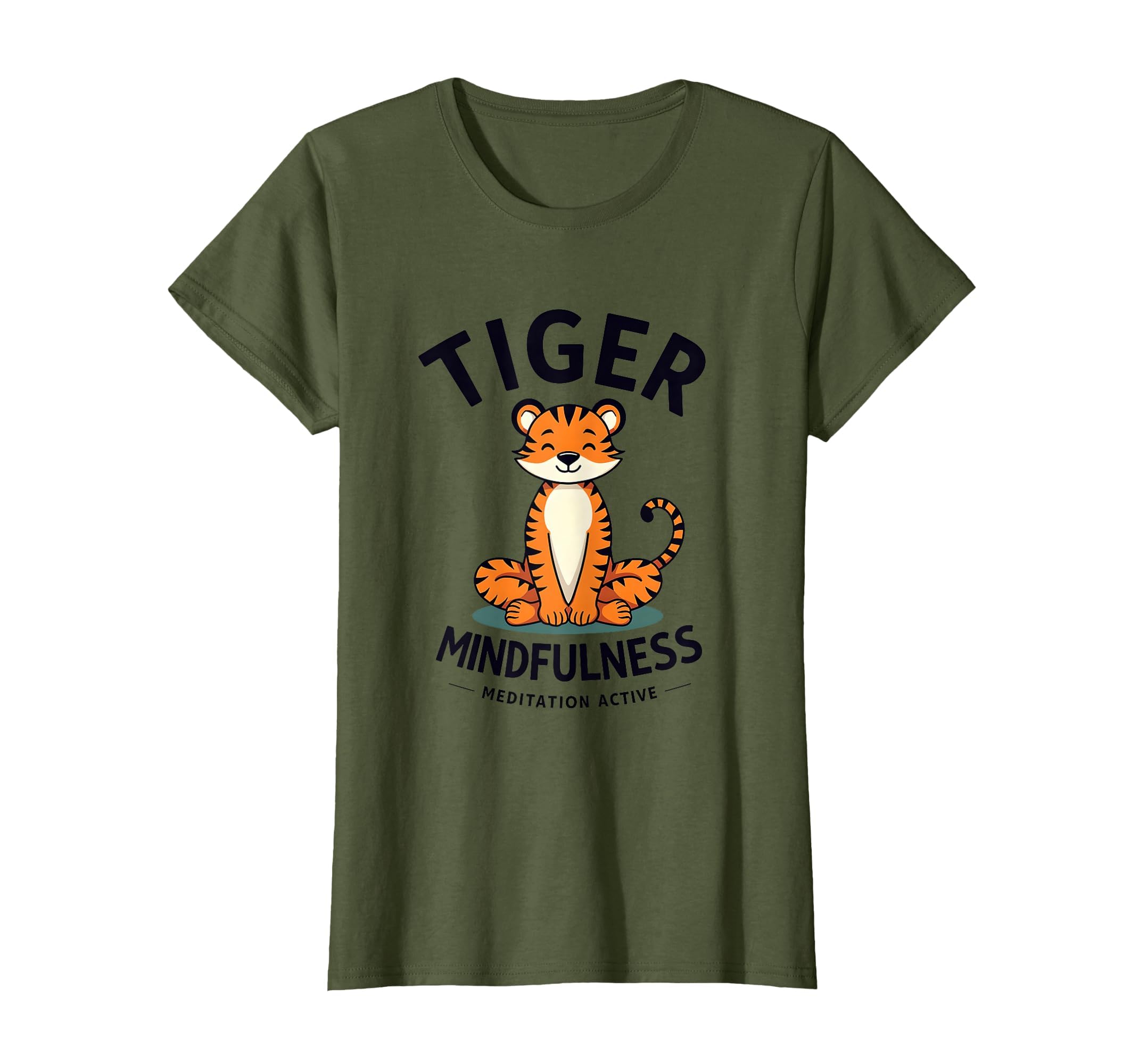 Tiger Mindfulness Meditation T-Shirt - Casual Everyday Wear for Adults - T-Shirt, Sweatshirt, Hoodie