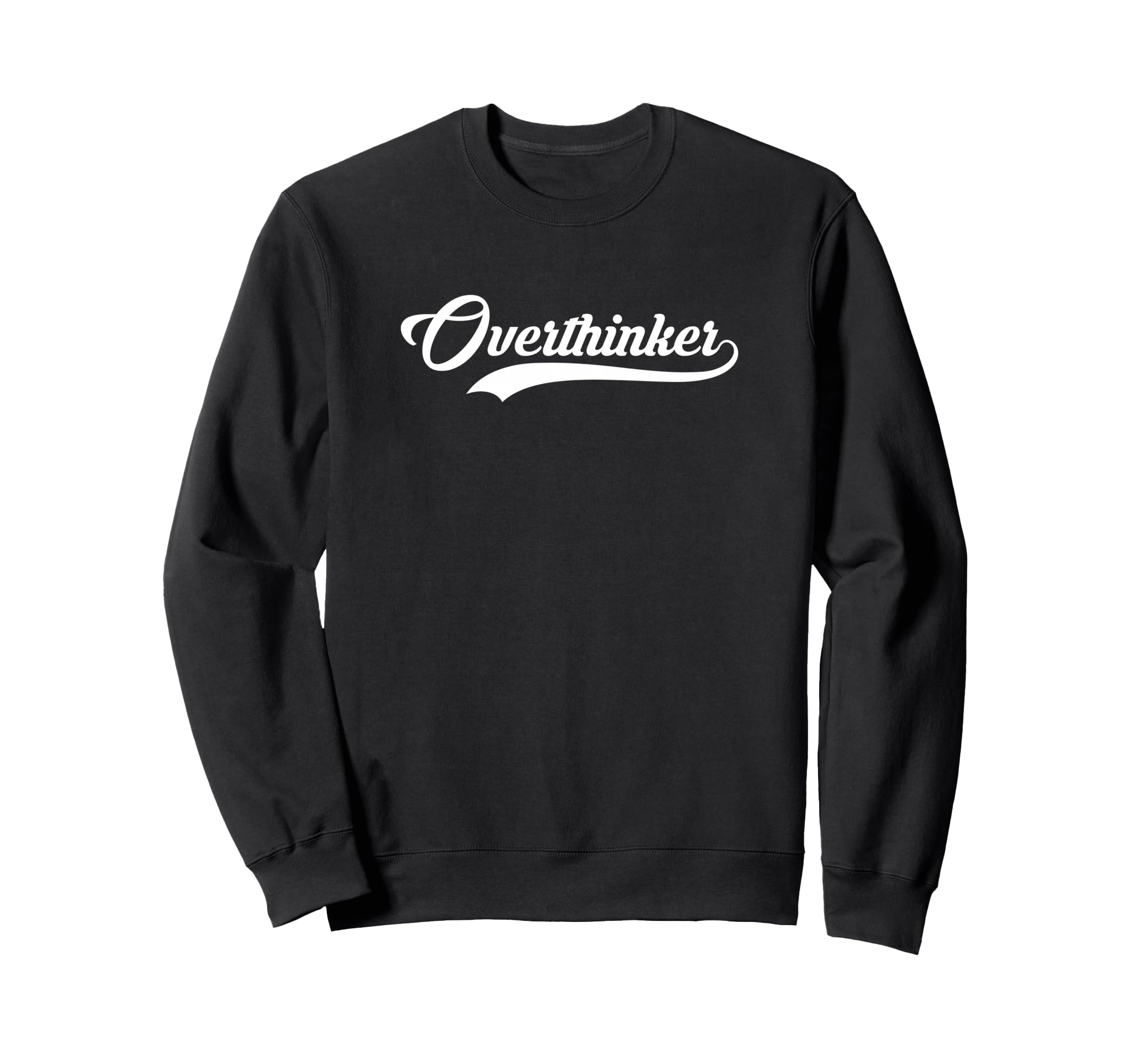 Overthinker Baseball Jersey Sweatshirt - Graphic Print Unisex - T-Shirt, Sweatshirt, Hoodie