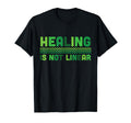 Healing Is Not Linear Green Mental T-Shirt - Trendy Graphic for Adults - T-Shirt, Sweatshirt, Hoodie