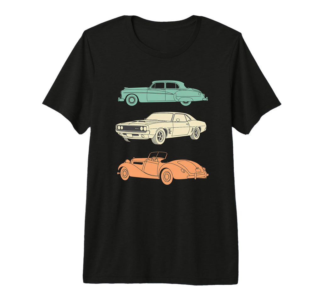 Car Car Trio Muscle Tri Blend T-Shirt - Novelty Apparel for Adults - T-Shirt, Sweatshirt, Hoodie