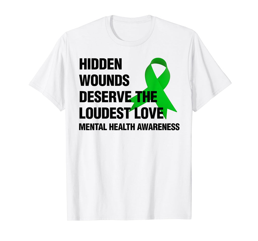 Hidden Wounds Deserve Loudest Love T-Shirt - Custom Art Print Men Women - T-Shirt, Sweatshirt, Hoodie