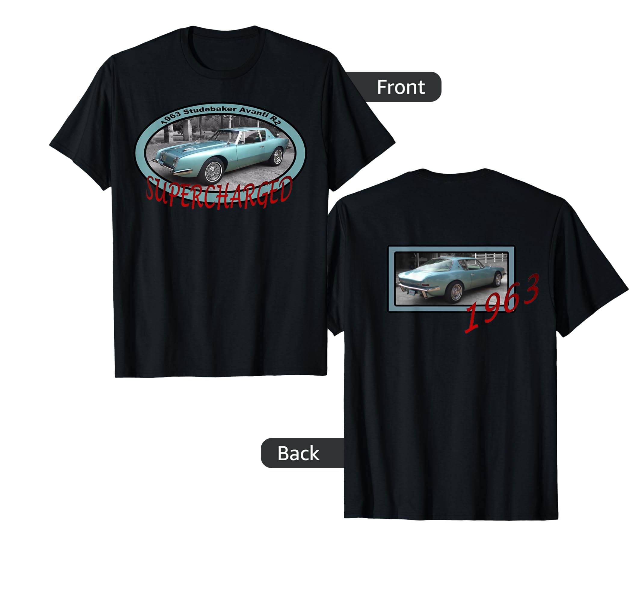 1963 Avanti R2 Studebaker T-Shirt - Aesthetic Graphic Unisex - T-Shirt, Sweatshirt, Hoodie